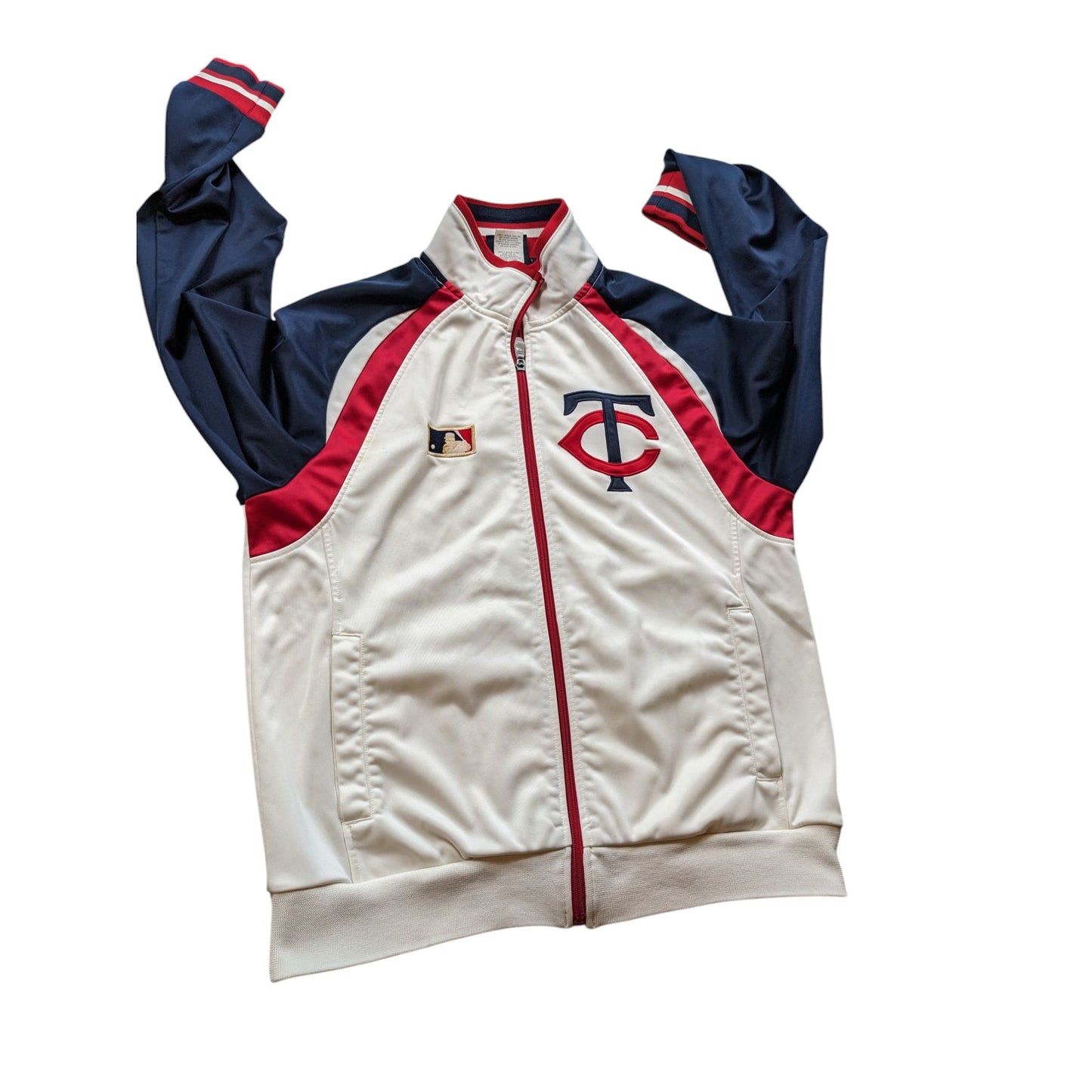 Cooperstown Collection Track Jacket Men Medium Minnesota Twins Zip Retro Vintage
