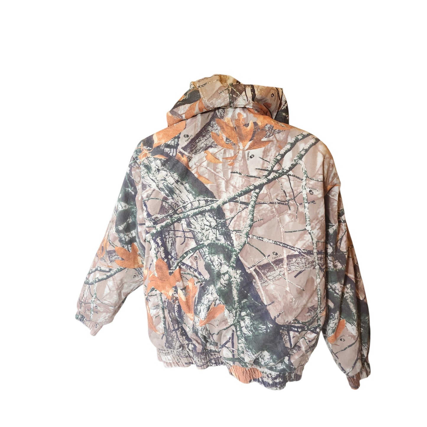 Outfitters Ridge Fusion 3D Camo Hunting Jacket Large Hooded Quilted Gorpcore Y2K