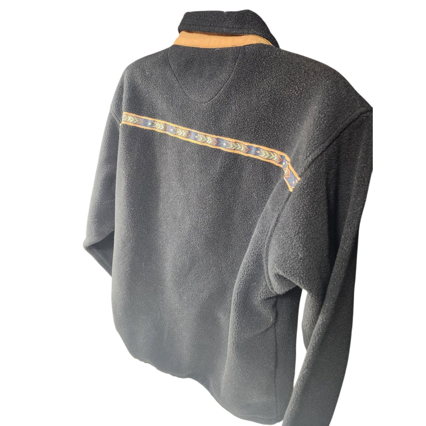 Vintage Sun Cruz Fleece Jacket XL Southwestern Style Tribal Aztec Canada Western