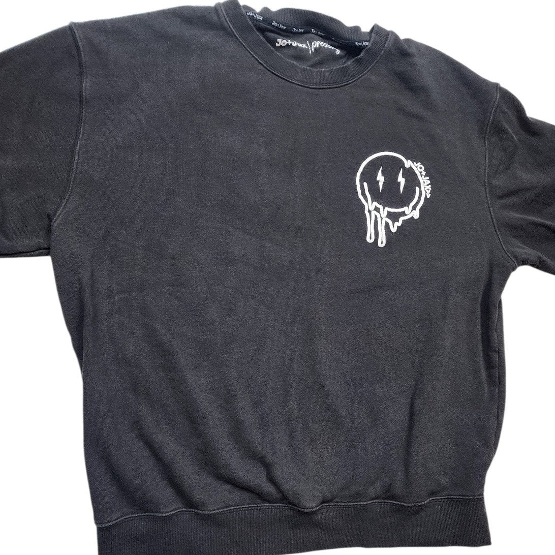 Jo+Jax Presley Choose Happy Sweatshirt XS Oversized XL Smiley Faces Street Dance