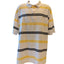 Karl Kani Gold Polo Shirt Mens 4X Golf White Yellow Black Stripes Short Sleeve