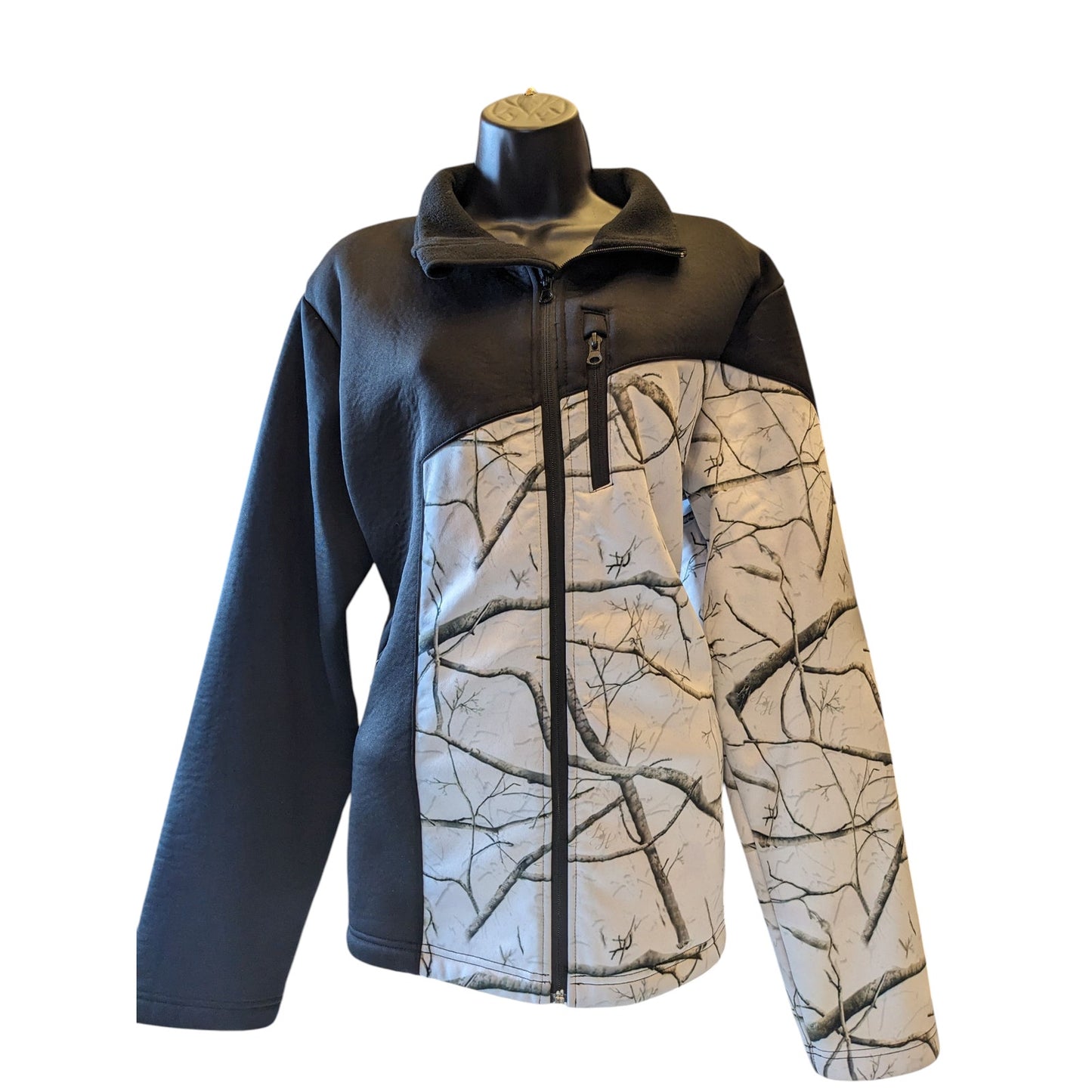 Legacy Huntress Jacket Women XL Camo Softshell Hunting Fleece Zip Up Windbreaker