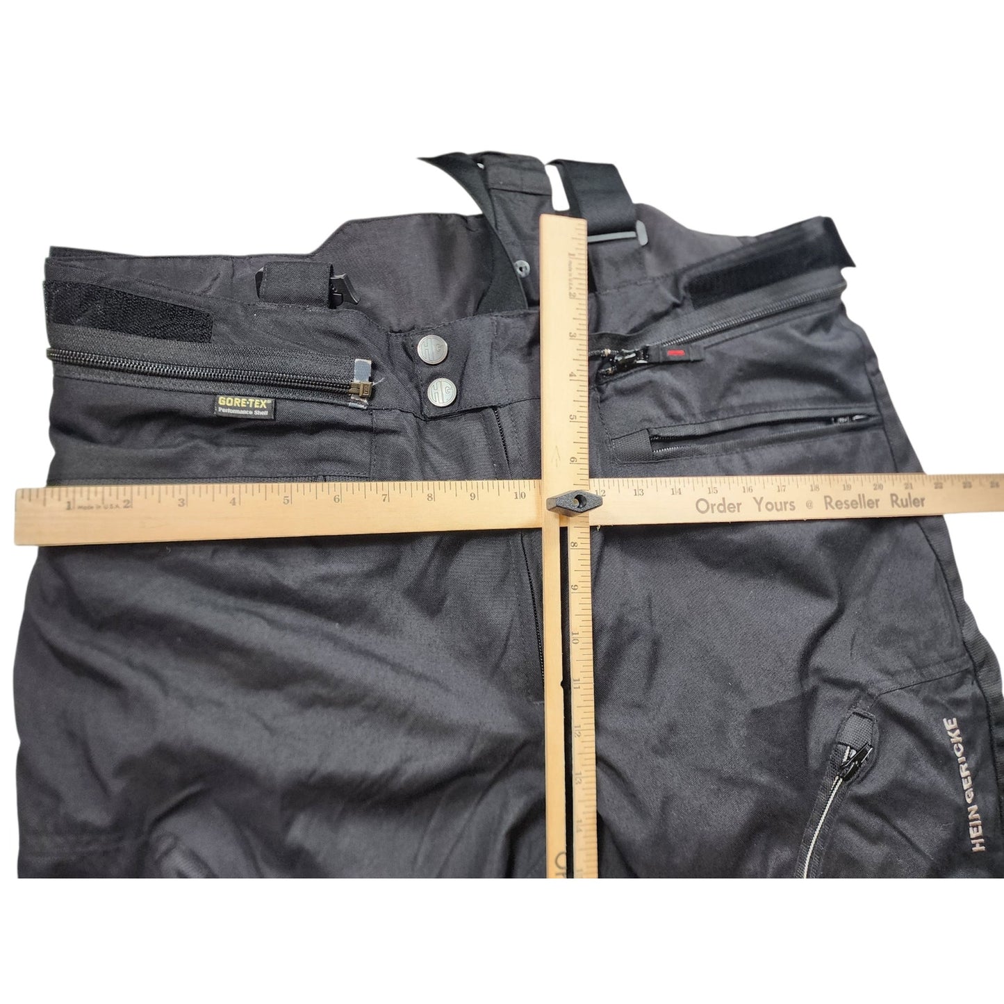 Hein Gericke Gore Tex Waterproof Motorcycle Riding Pants Men 46 Suspenders Armor