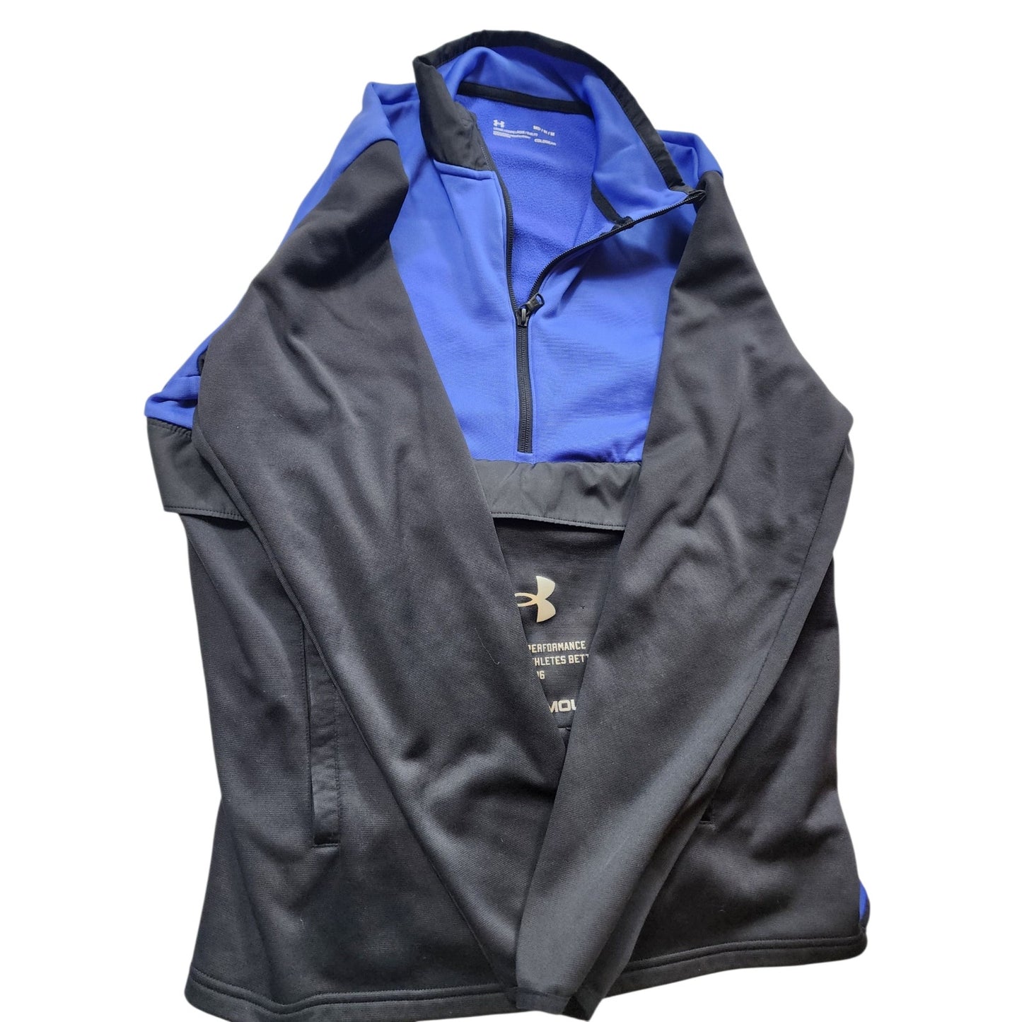 Under Armour ColdGear Mens Medium Pullover Athletic Sweatshirt Kangaroo Pocket