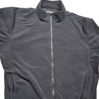 AGO All Game Outfitters Mens XL Full Zip Fleece Jacket Black Gorpcore Sweatshirt