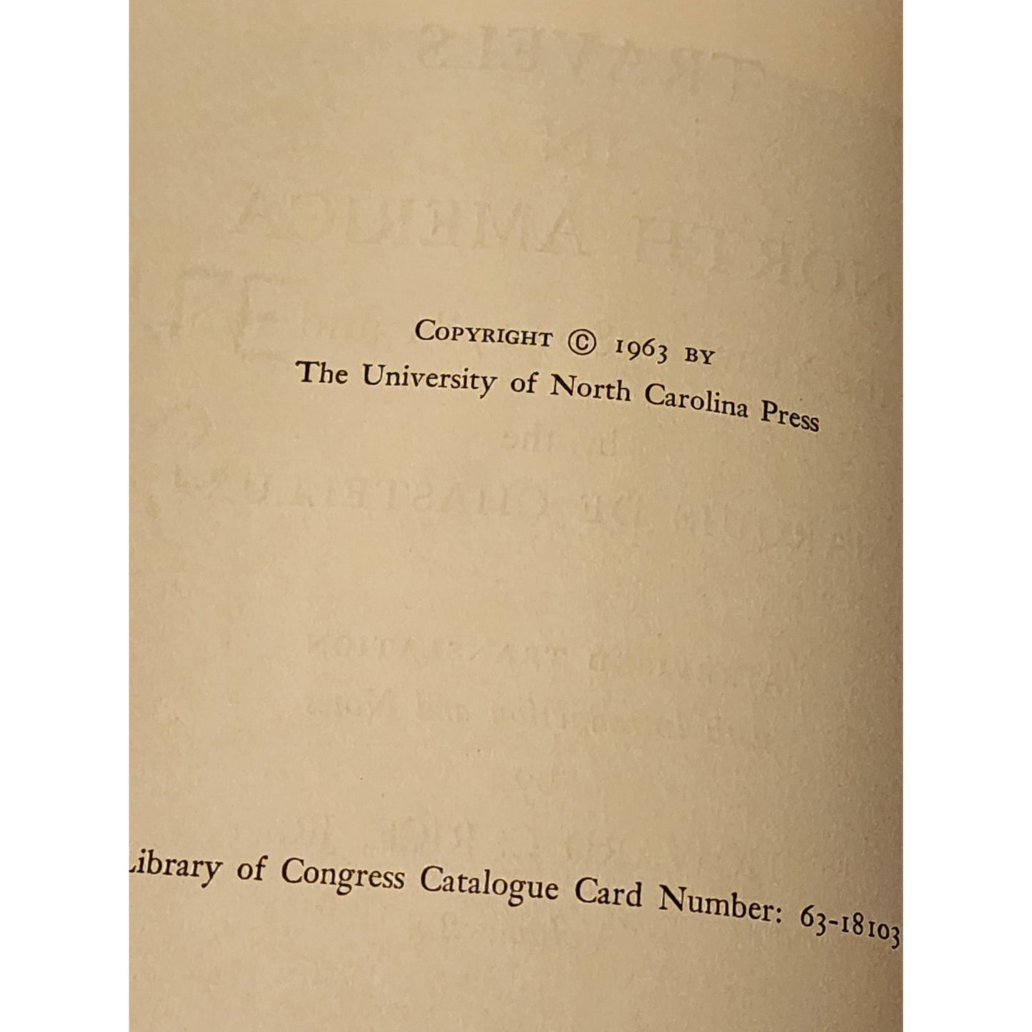 Travels In North America In Years 1780-1782 By Marquis De Chastellux Vol 2 1962