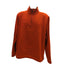 Wrangler Pullover Sweater Men Large Red Zip Fleece Pullover Sweater Polyester