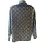 Eddie Bauer Men's Large Fleece Pullover Jacket Aztec Diamond Pattern Green
