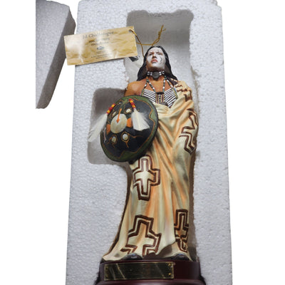JD Challenger White Breast Southwest Style Figurine Westland Warrior Box 15106