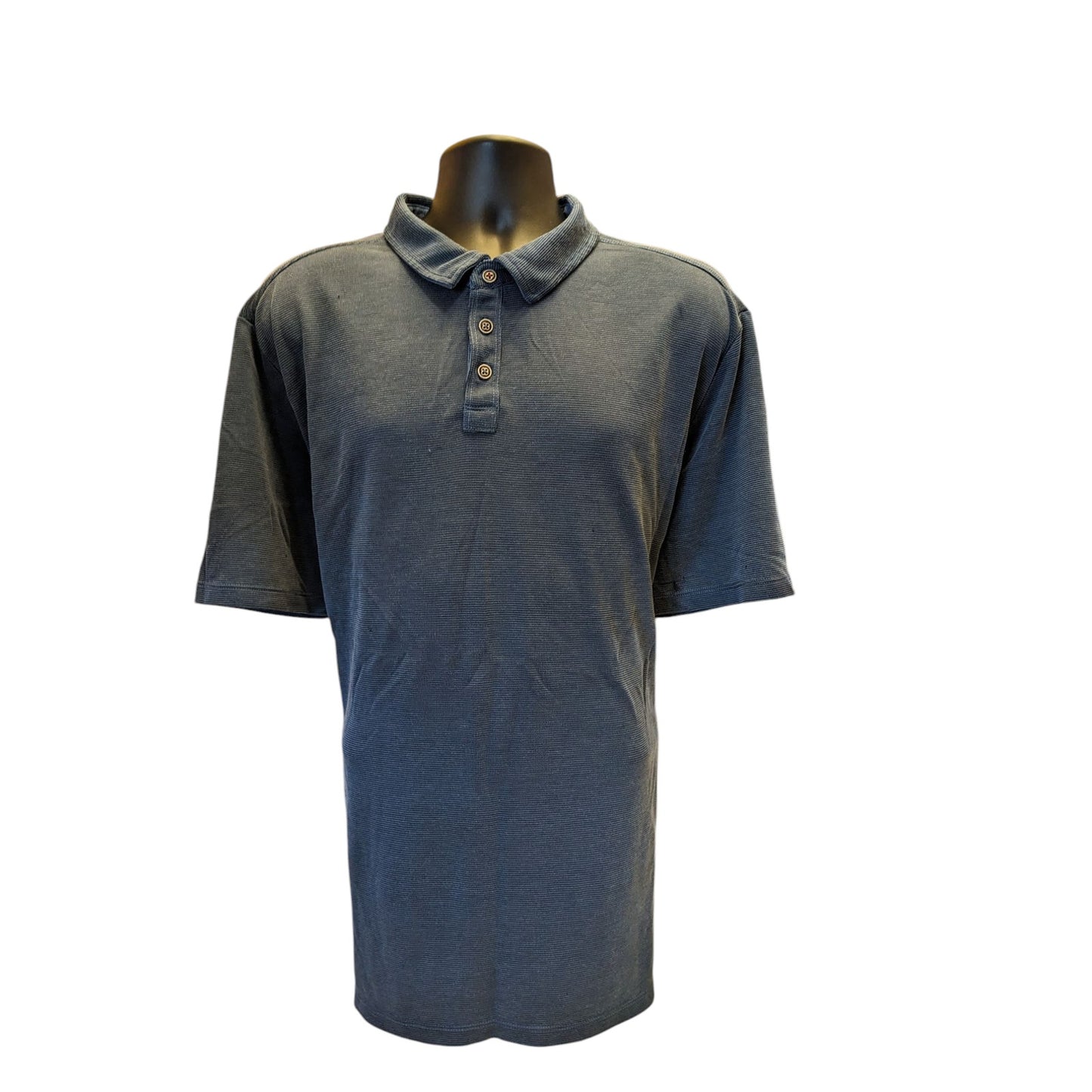 Tommy Bahama Polo Shirt Mens 3XL Blue Short Sleeve Tencel Golf Resort Wear