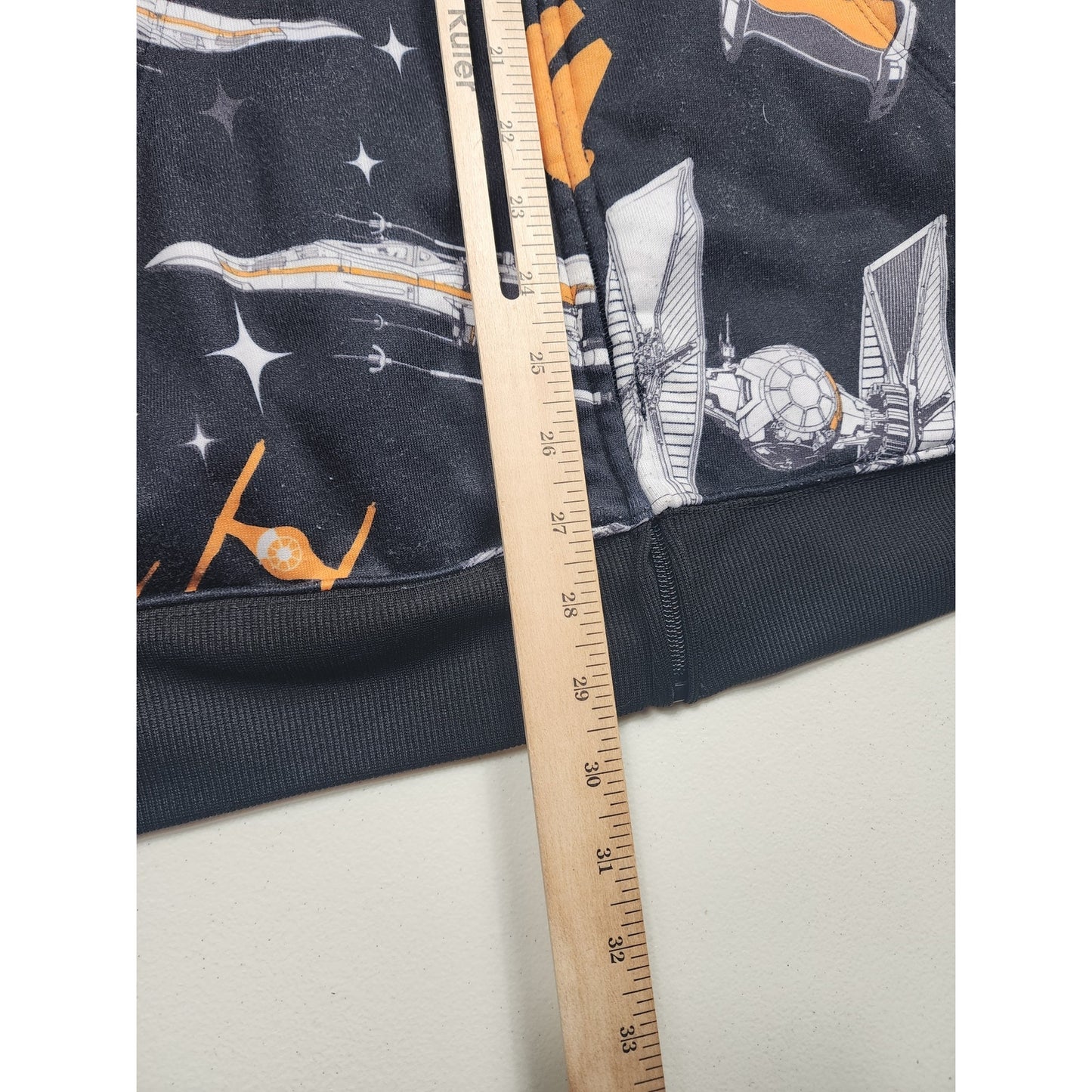 Star Wars Full Zip Hoodie Men Large Womens 2XL BB-8 Millennium Sweatshirt Lounge