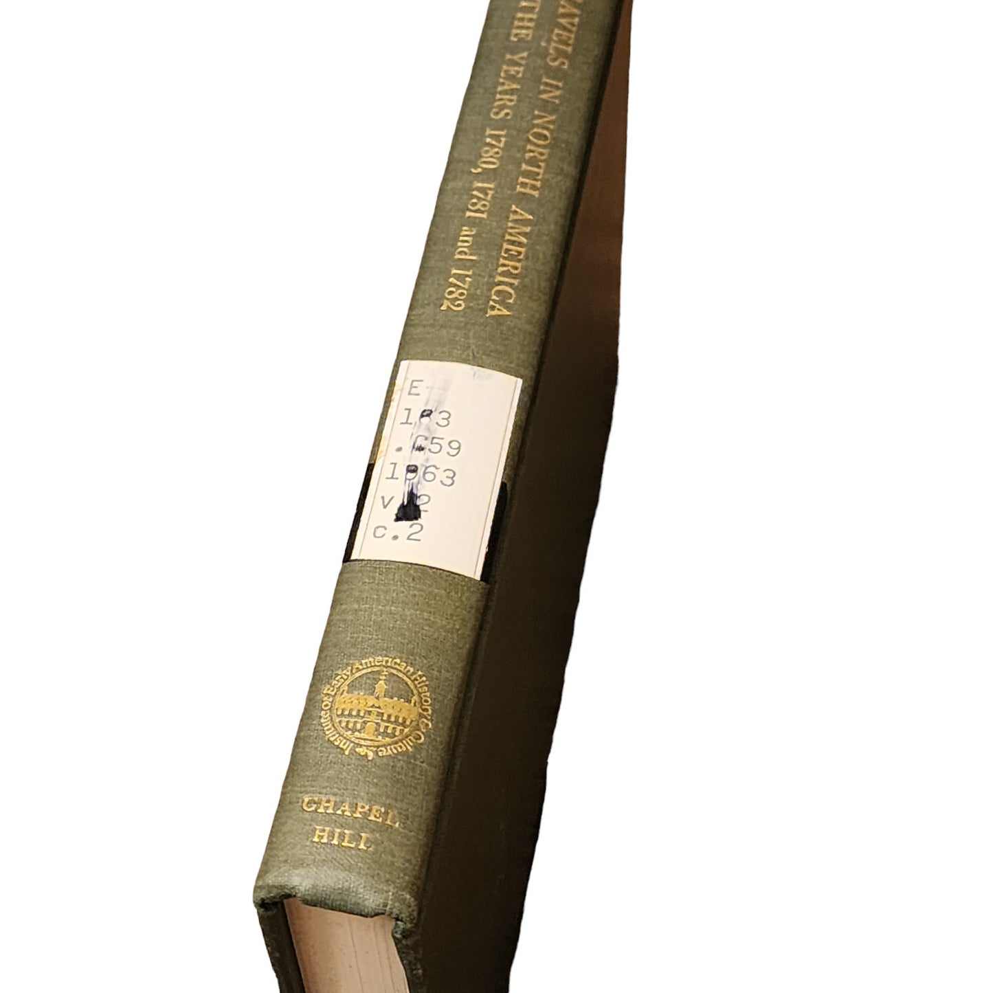 Travels In North America In Years 1780-1782 By Marquis De Chastellux Vol 2 1962