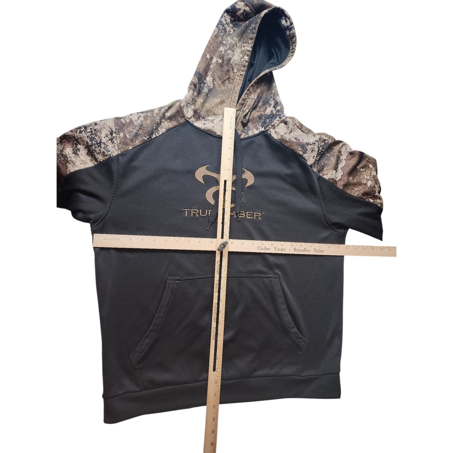 True Timber Hoodie Mens Large Camo Drawstring Hunting Hiking Woodland Gorpcore