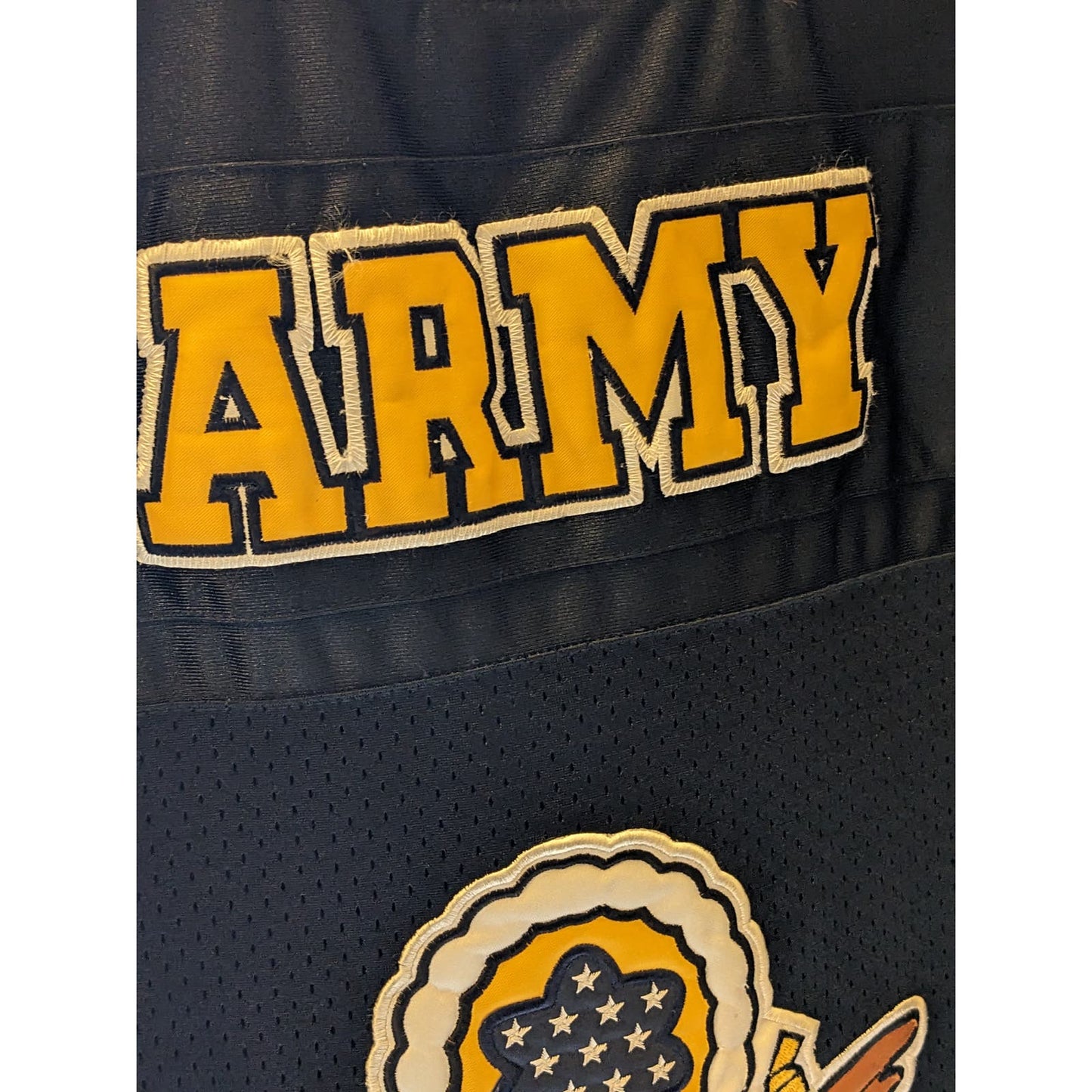 Rapid Dominance US Army Mens Football Jersey Sz Large Military Patriotic Patches