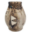 Native American Horsehair Pottery Vase Signed Southwest Etched Design Navajo 6"