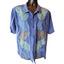 Tommy Bahama Silk Camp Shirt Large Palm Frond Aloha Top Island Vacation Hawaiian