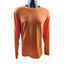 North Face Shirt Mens Large Long Sleeve Orange Breathable Lightweight Adventure
