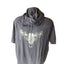 Under Armour Project Rock Hoodie Men XXL Bull Skull Graphic Short Sleeve Loose