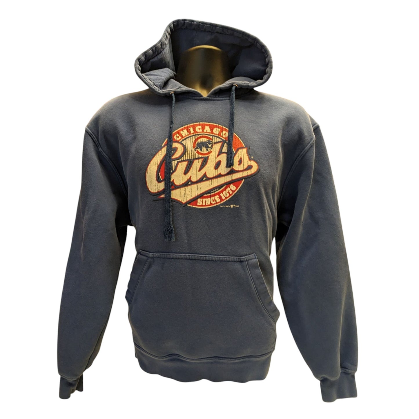 Chicago Cubs Hoodie Men Large Pullover Sweatshirt Gear for Sports Vintage Look