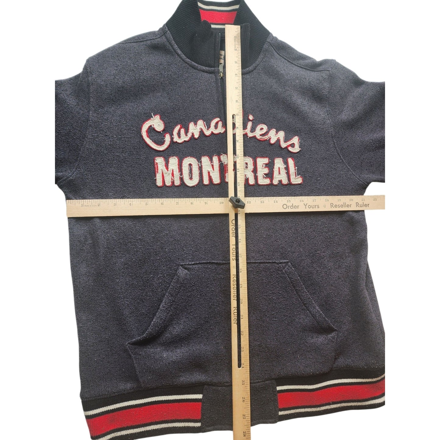 CCM Montreal Canadiens NHL Full Zip Jacket Mens Medium Vintage Pro OK’d Hockey