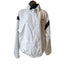 Reebok Classic Track Jacket Womens XL White Navy Full Zip Windbreaker Sporty
