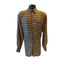 Robert Stock Silk Shirt Men Large Vintage Long Sleeve Button Geometric Paisley