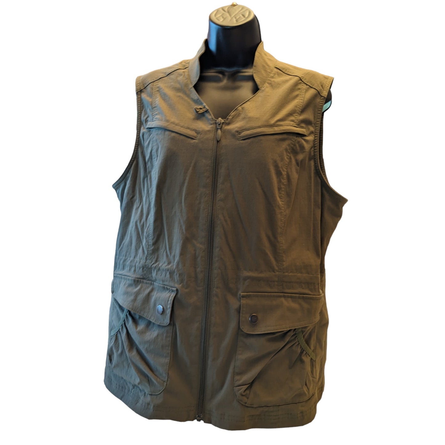 Duluth Trading Vest Women Large Utility Sleeveless Work Outdoors Garden Pockets