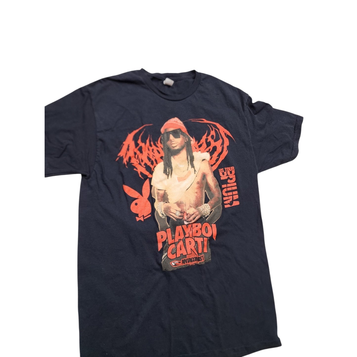 Fruit of the Loom Playboi Carti Rap Tee Small Tour Shirt Graphic Concert Tee