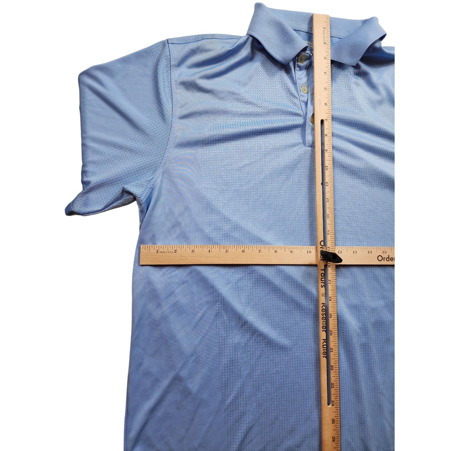 Nike Golf Dri-Fit Tour Polo Shirt Mens Large Light Blue Athletic Lightweight