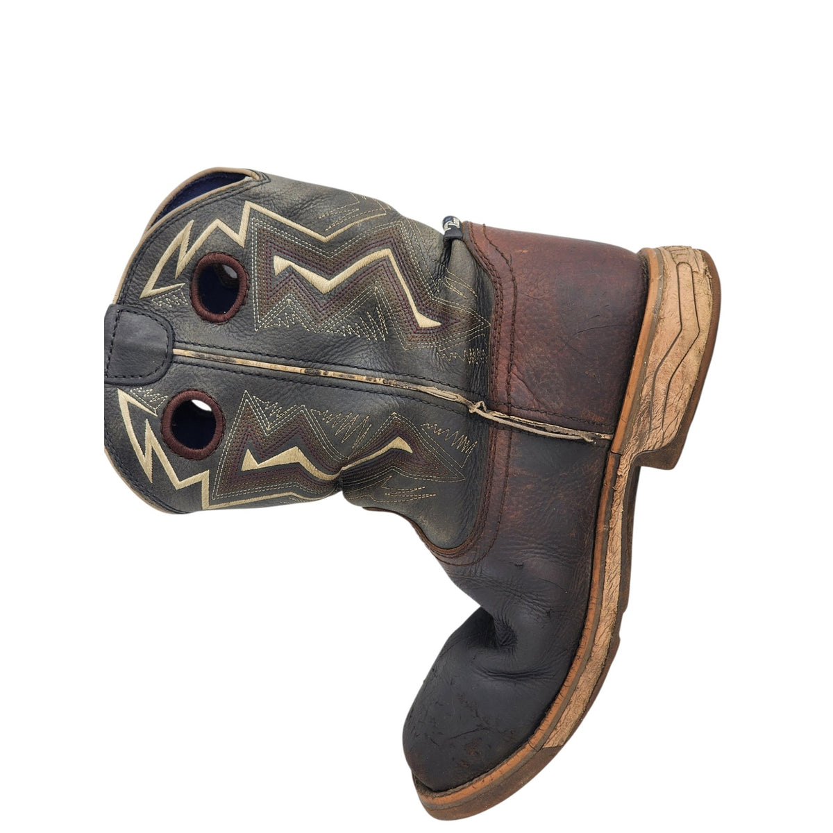 Tony Lama Boots Men 9D Waterproof Toe Leather Western Cowboy Safety Ranch TW3402