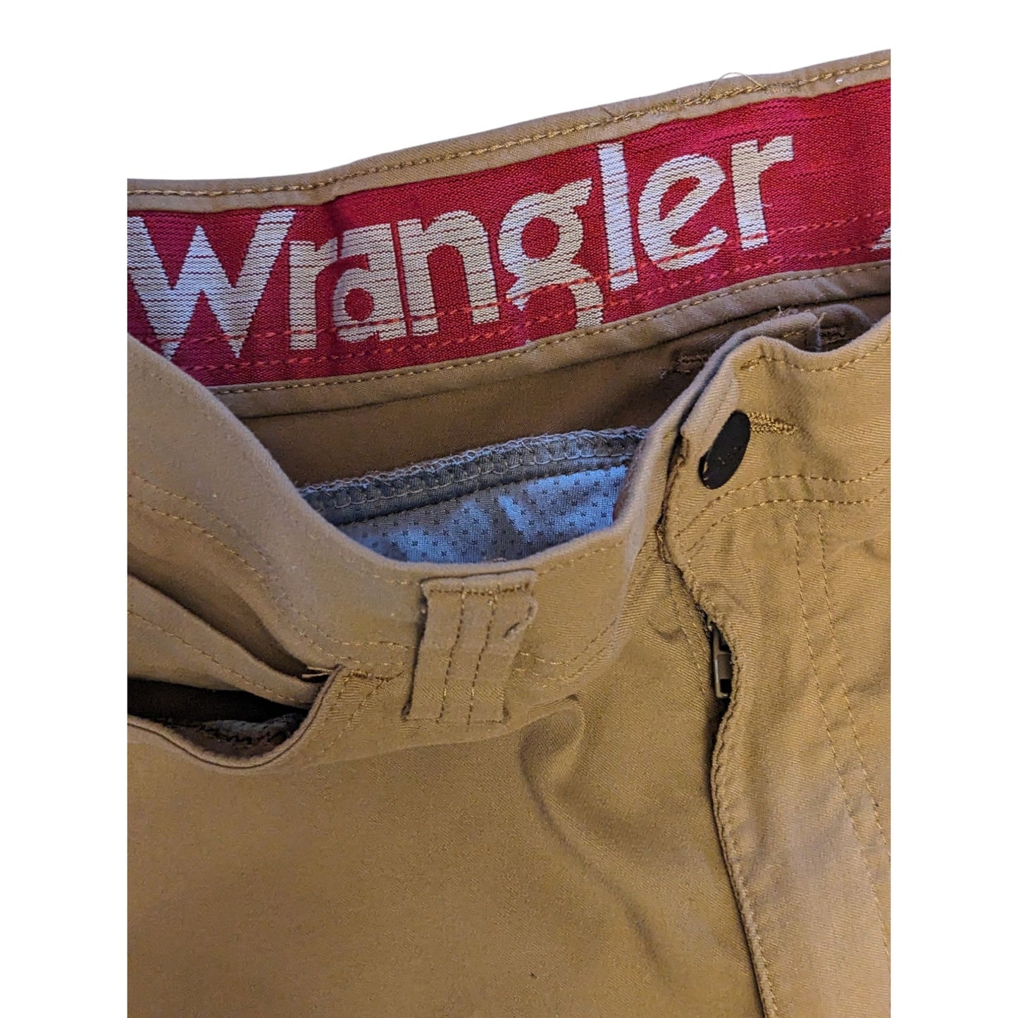 Wrangler Pants Mens 29x30 Outdoor Cargo Brown Workwear Utility Stretch Hiking