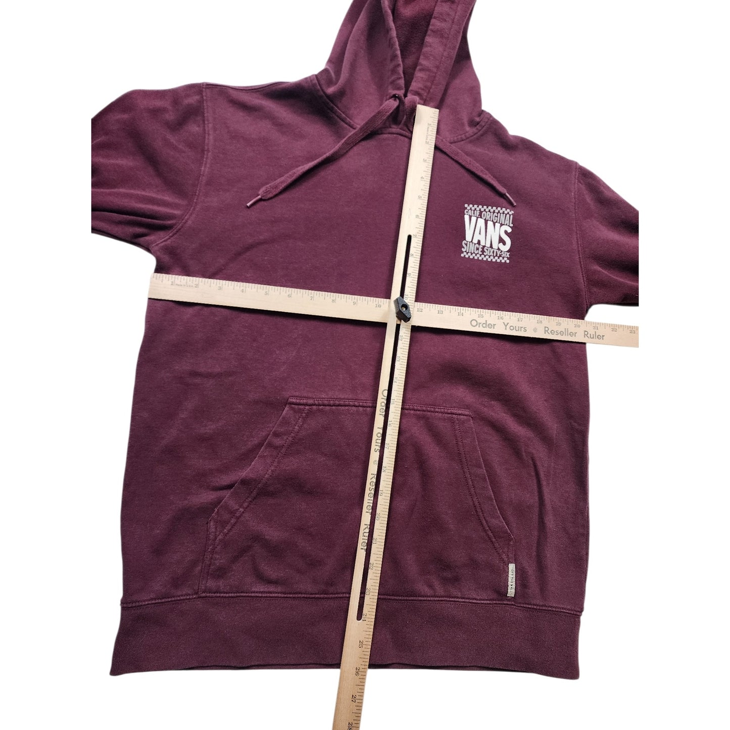 VANS Hoodie Mens Medium Women Large Maroon Pullover Sweatshirt California Skater