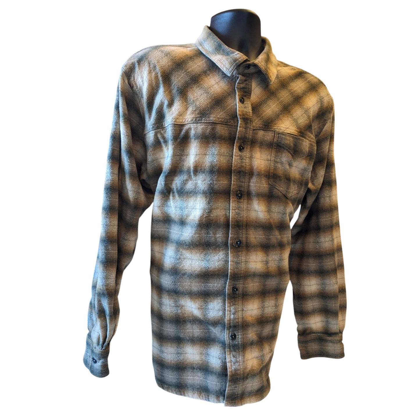 RedHead Ranch Flannel Shirt Mens 2XLT Plaid Long Sleeve Button Western Cowboy