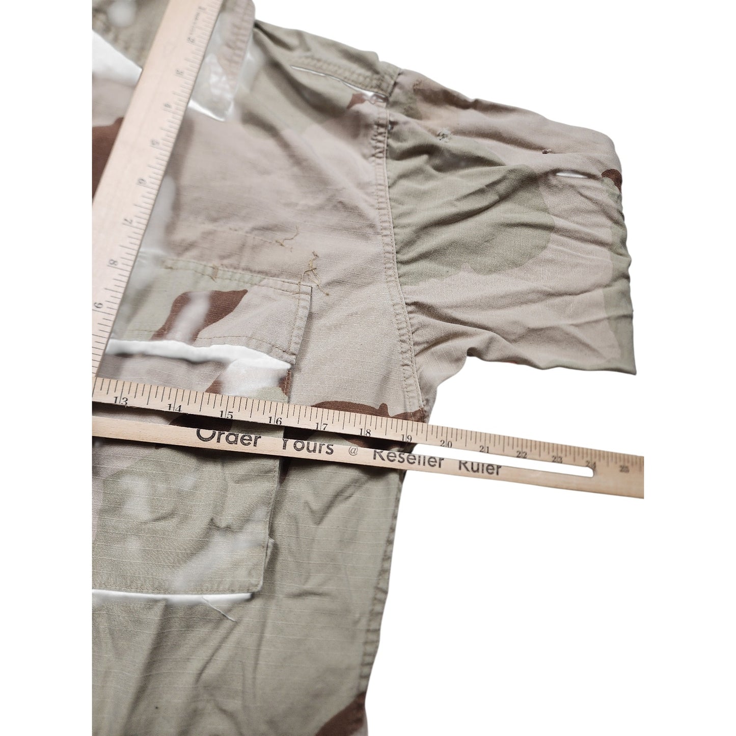 USGI Desert Combat Jacket Small Regular Military Ripstop BDU Camo Shirt