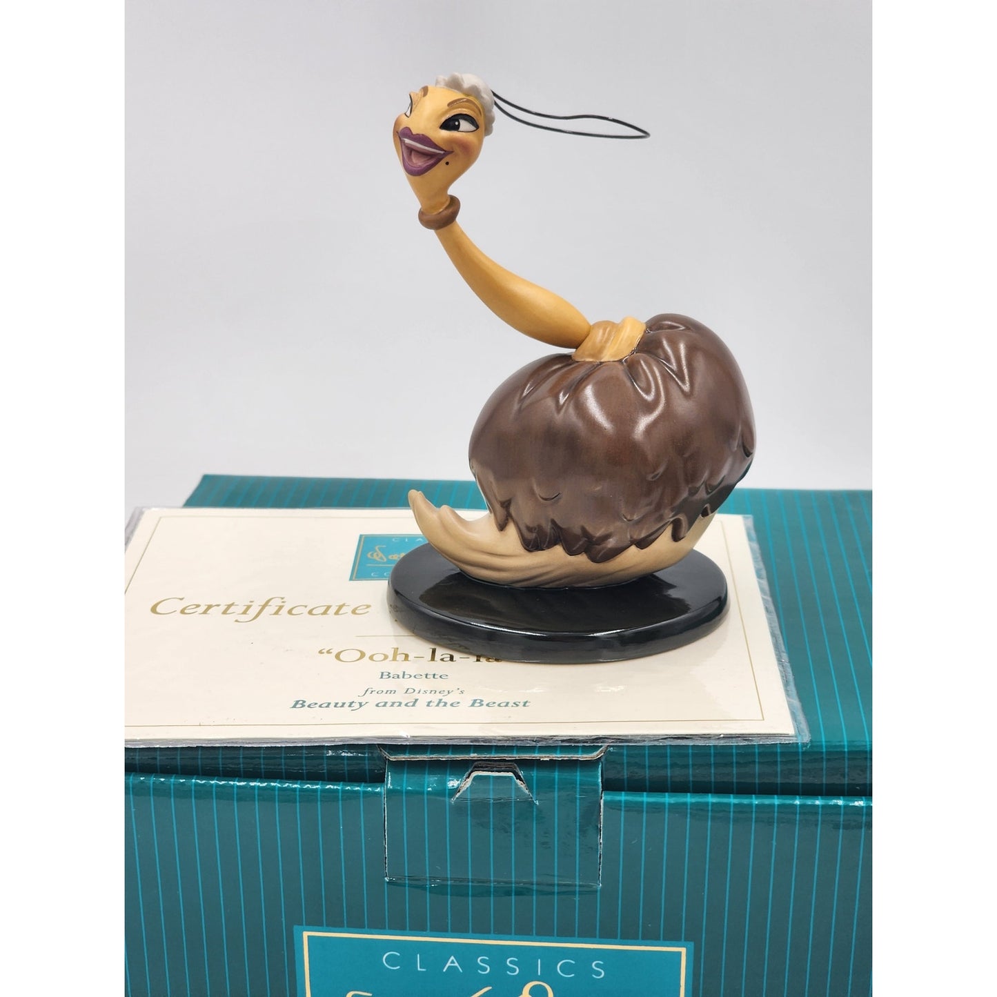 WDCC Babette from Beauty and the Beast Figurine Ooh-la-la Disney Box COA Retired