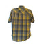 Simms Plaid Fishing Shirt Mens XL Yellow Short Sleeve Casual Outdoor Lightweight