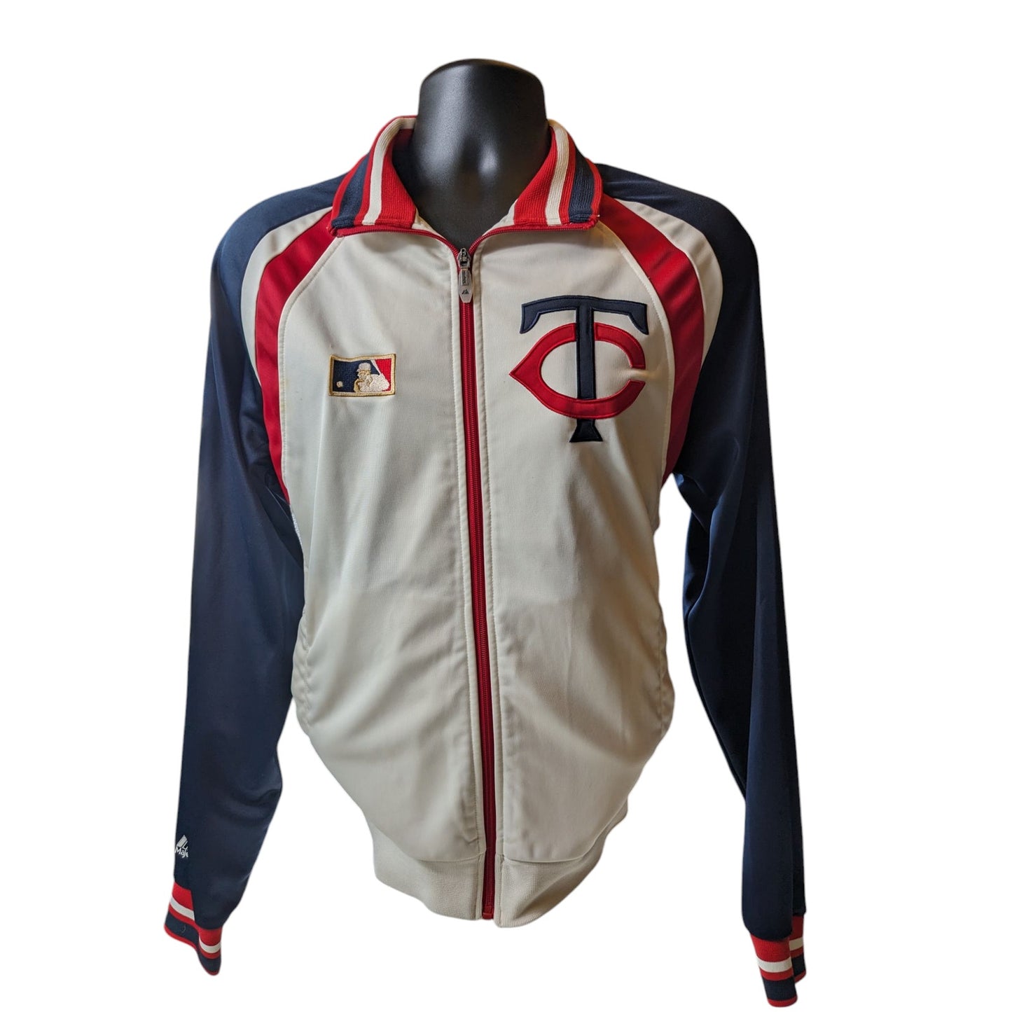 Cooperstown Collection Track Jacket Men Medium Minnesota Twins Zip Retro Vintage