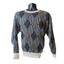 Vintage S.Wm Casuals Sweater Mens XL Geometric Knit Pullover Acrylic Retro