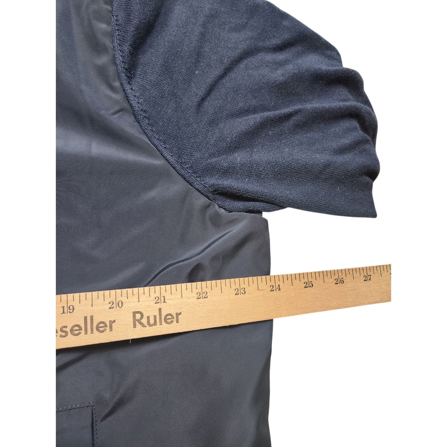 Polo Ralph Lauren Hybrid Jacket Mens XXL Navy Full Zip Cotton Knit Pony Bomber
