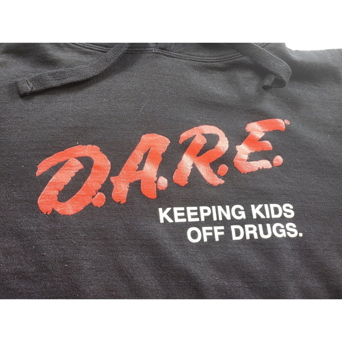 Vintage D.A.R.E. Hoodie Men XL Sweatshirt Graphic 90s Keeping Kids Off Drugs Y2K