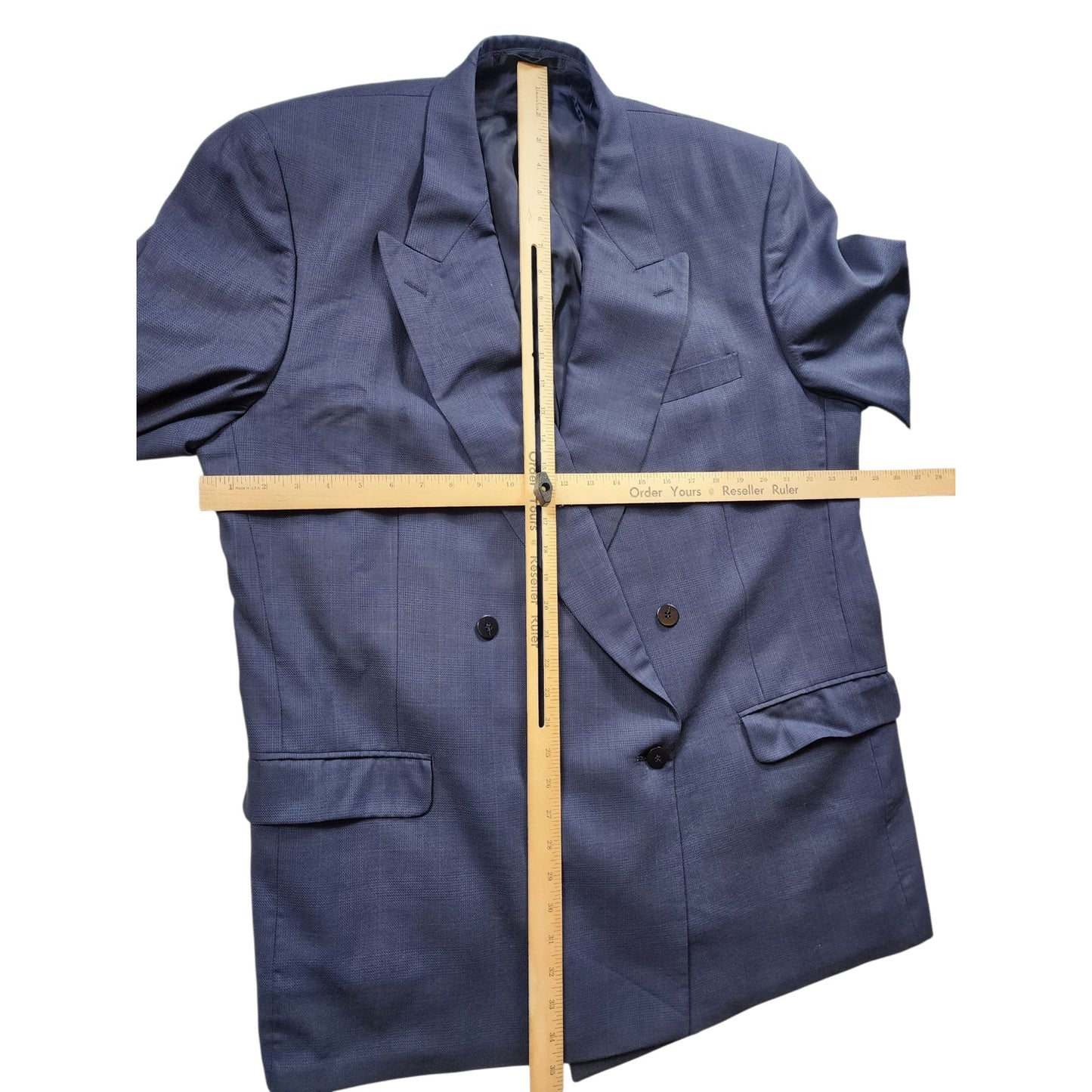 Bartolini Roma Sports Coat Men 48L Blazer Wool Double Breasted Italian