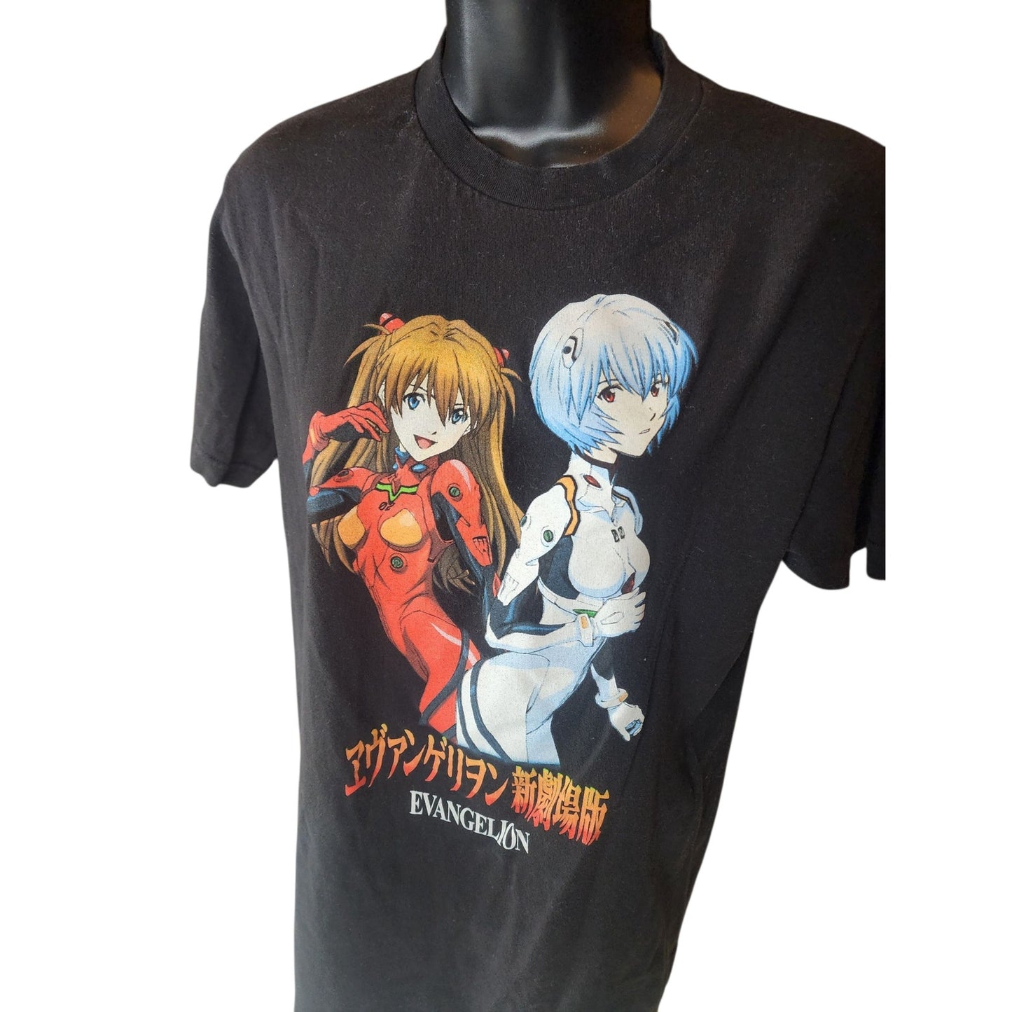 Evangelion Anime T Shirt Women Small Youth XL Rei Asuka Neon Genesis Graphic