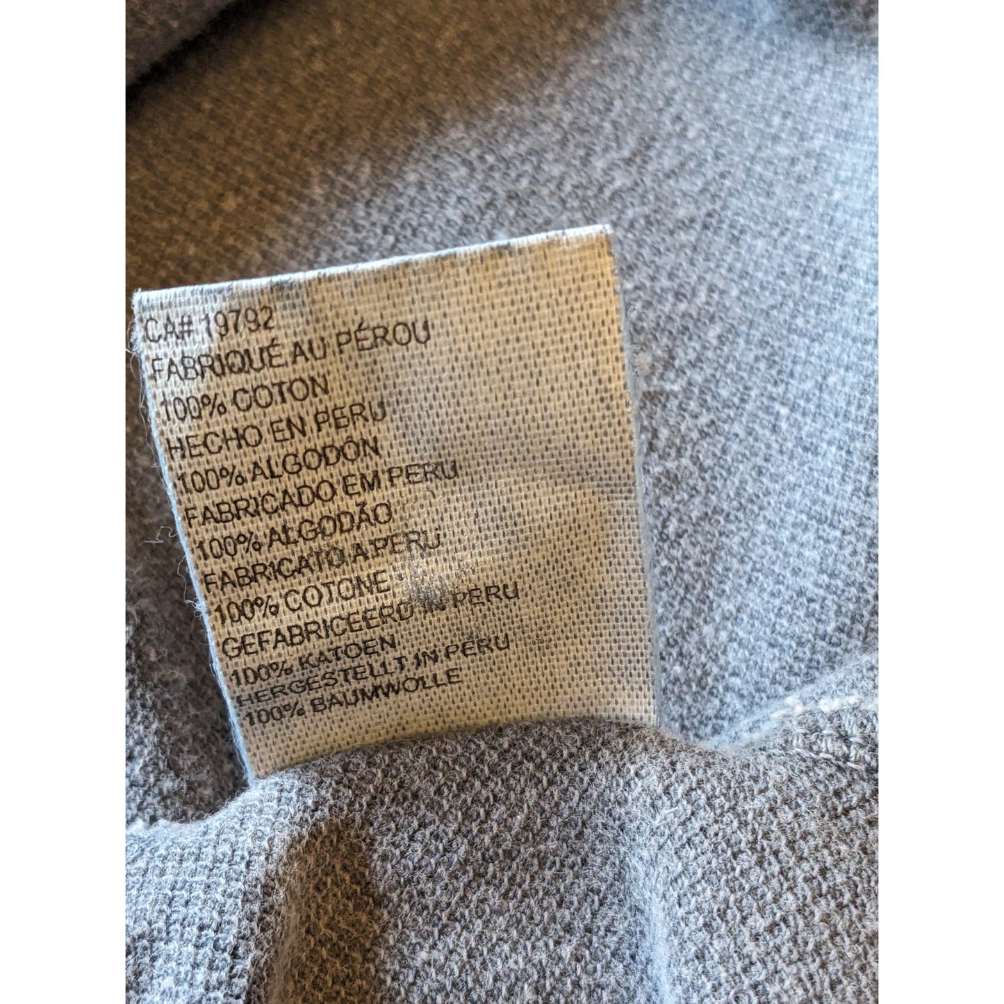 Timberland Polo Shirt Mens XL Gray Cotton Casual Classic Fit Collar Preppy