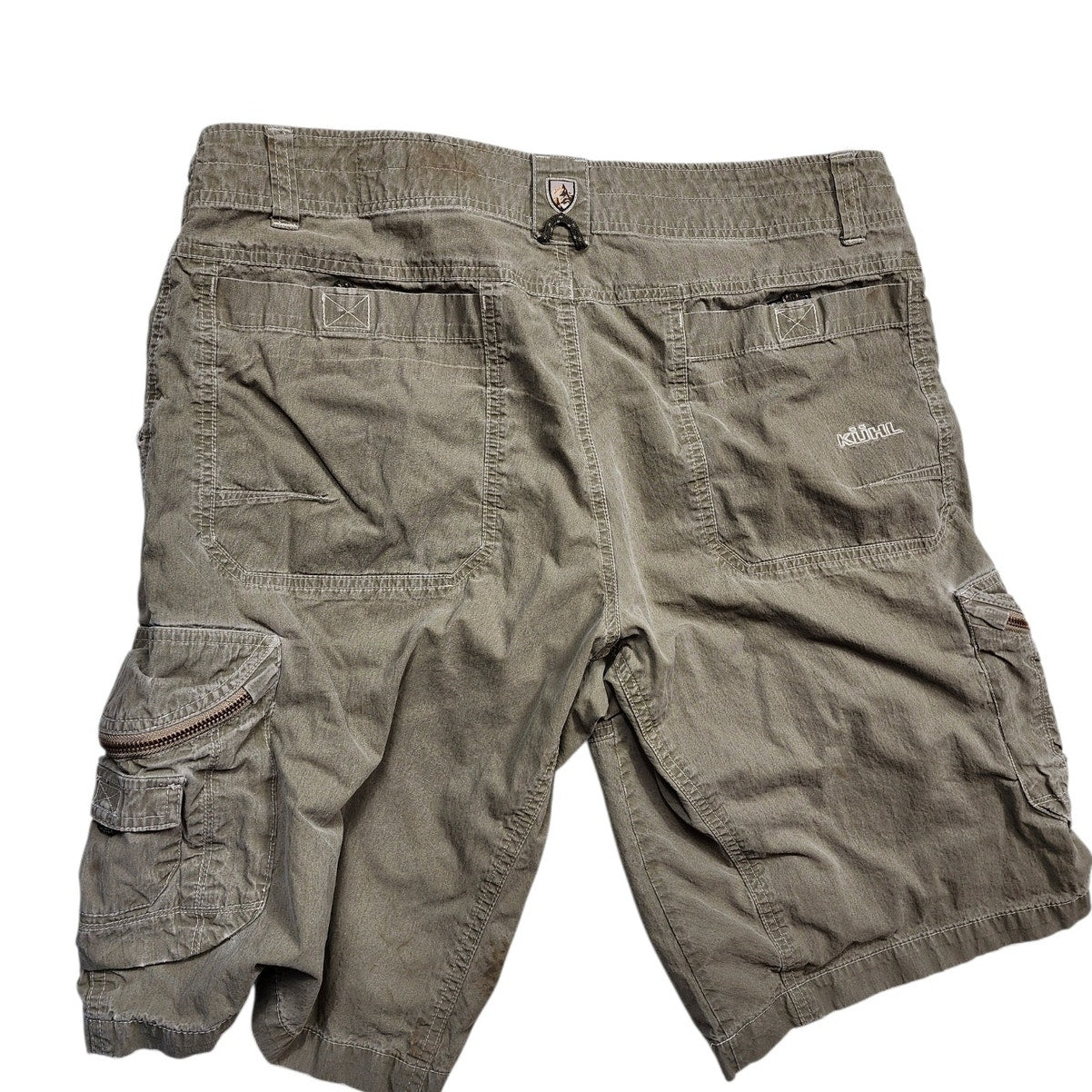 KUHL Shorts Mens 36 Mountain Cargo Rugged Hiking Tactical Utility Vintage Patina