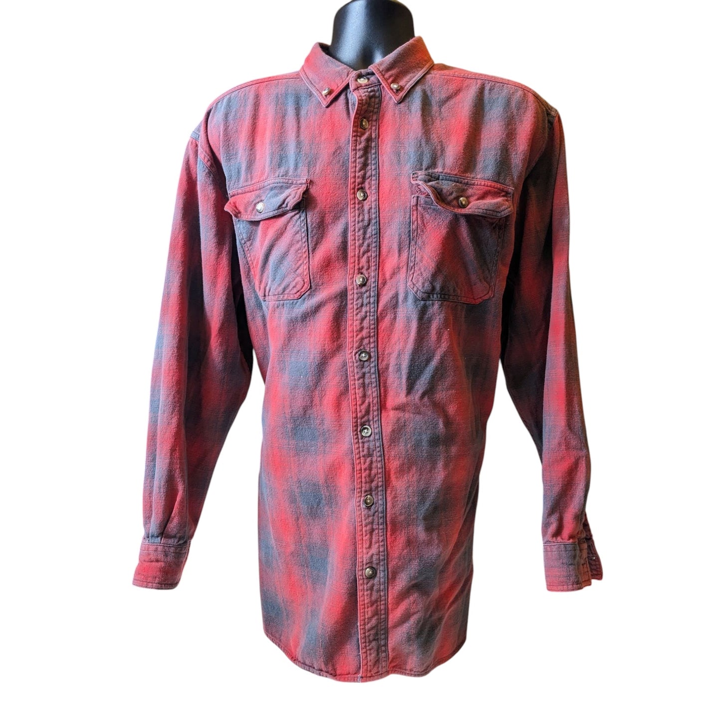Field N Forest Shirt Men 2XLT Tall Plaid Flannel Cotton Long Sleeve Vintage