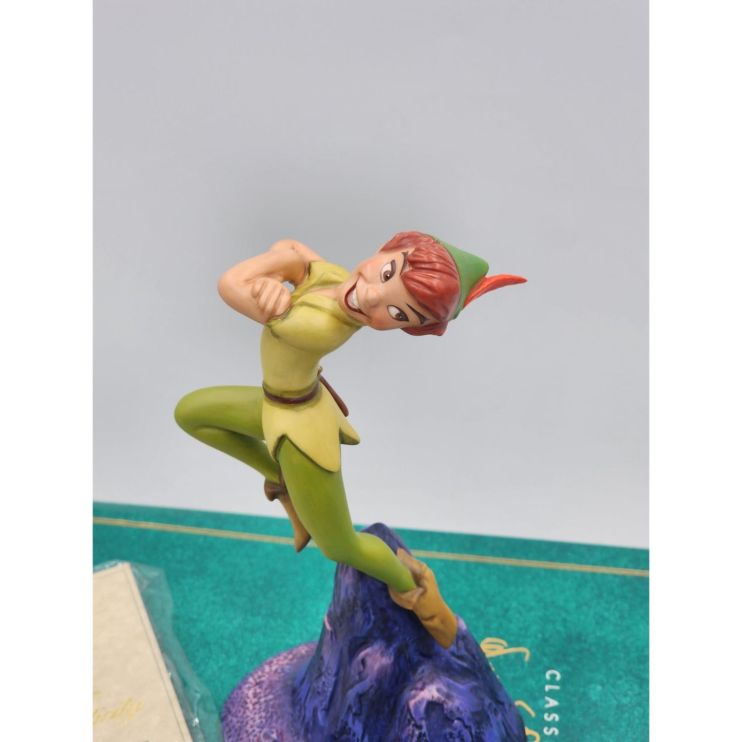 WDCC Peter Pan Figurine Nobody Calls Pan a Coward Vintage Disney Retired Box COA