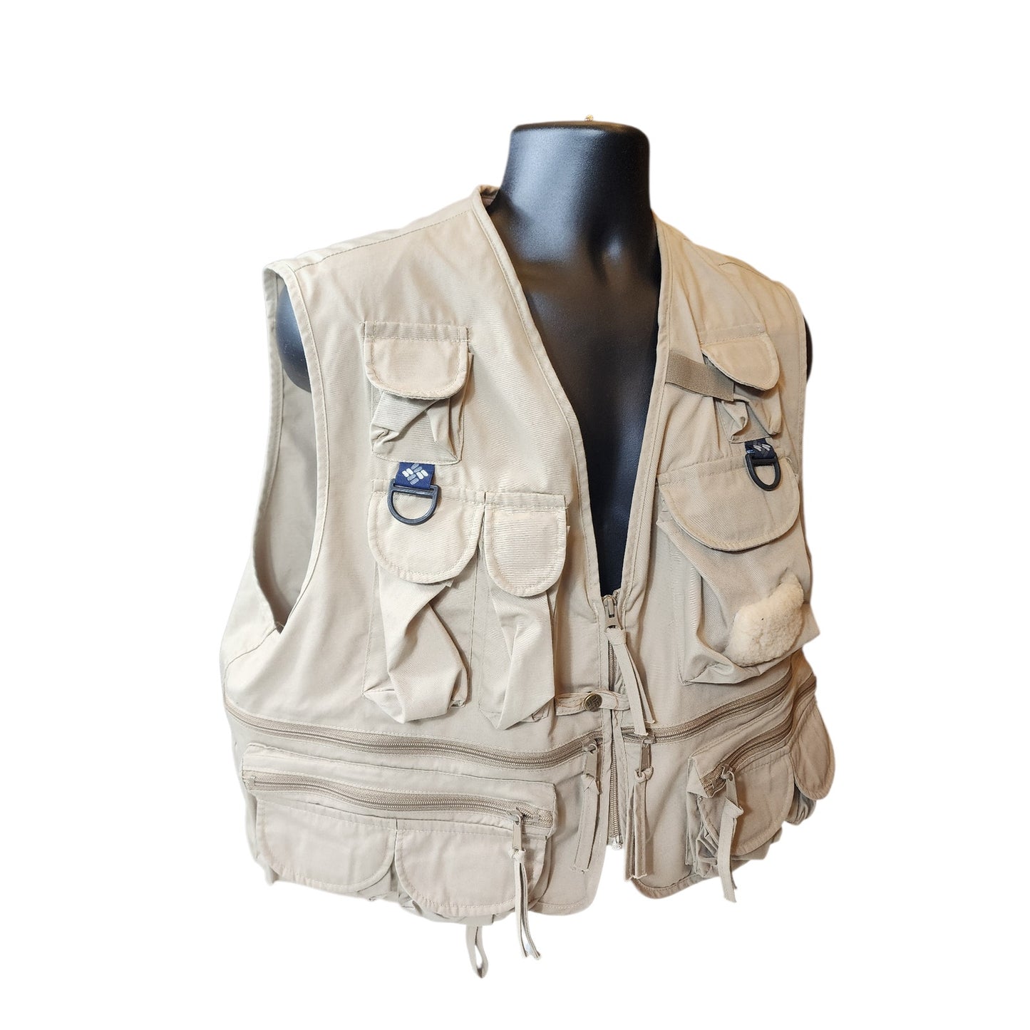 Vintage Columbia Sportswear Fishing Vest Mens XXL Pockets Utility Outdoor Safari