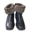 Toe Warmers Boots Womens 9 WW Leather Winter Snow Faux Sherpa Lined Anti Slip