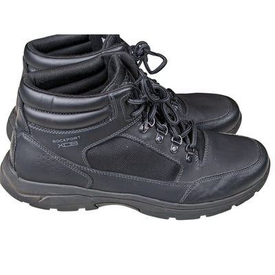 Rockport XCS Shoes Mens 13 Leather Hiking Boots Waterproof Shock Elkhart CH9953