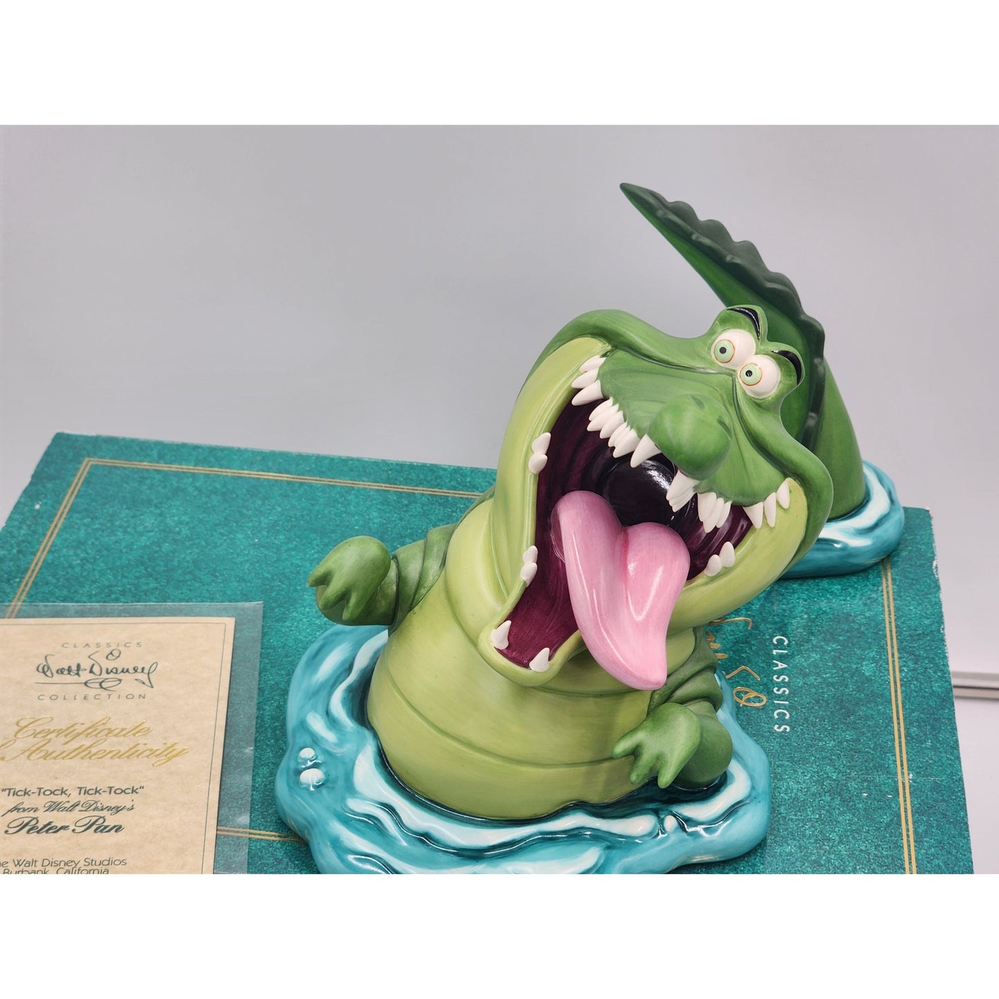 WDCC Disney Peter Pan Tick Tock Tick Tock Crocodile Box COA Retired Vintage Work